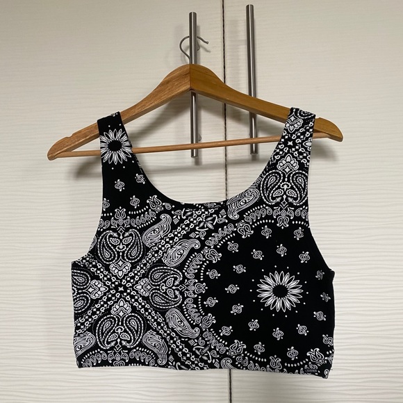 Cropped Patterned Tank - Picture 1 of 3